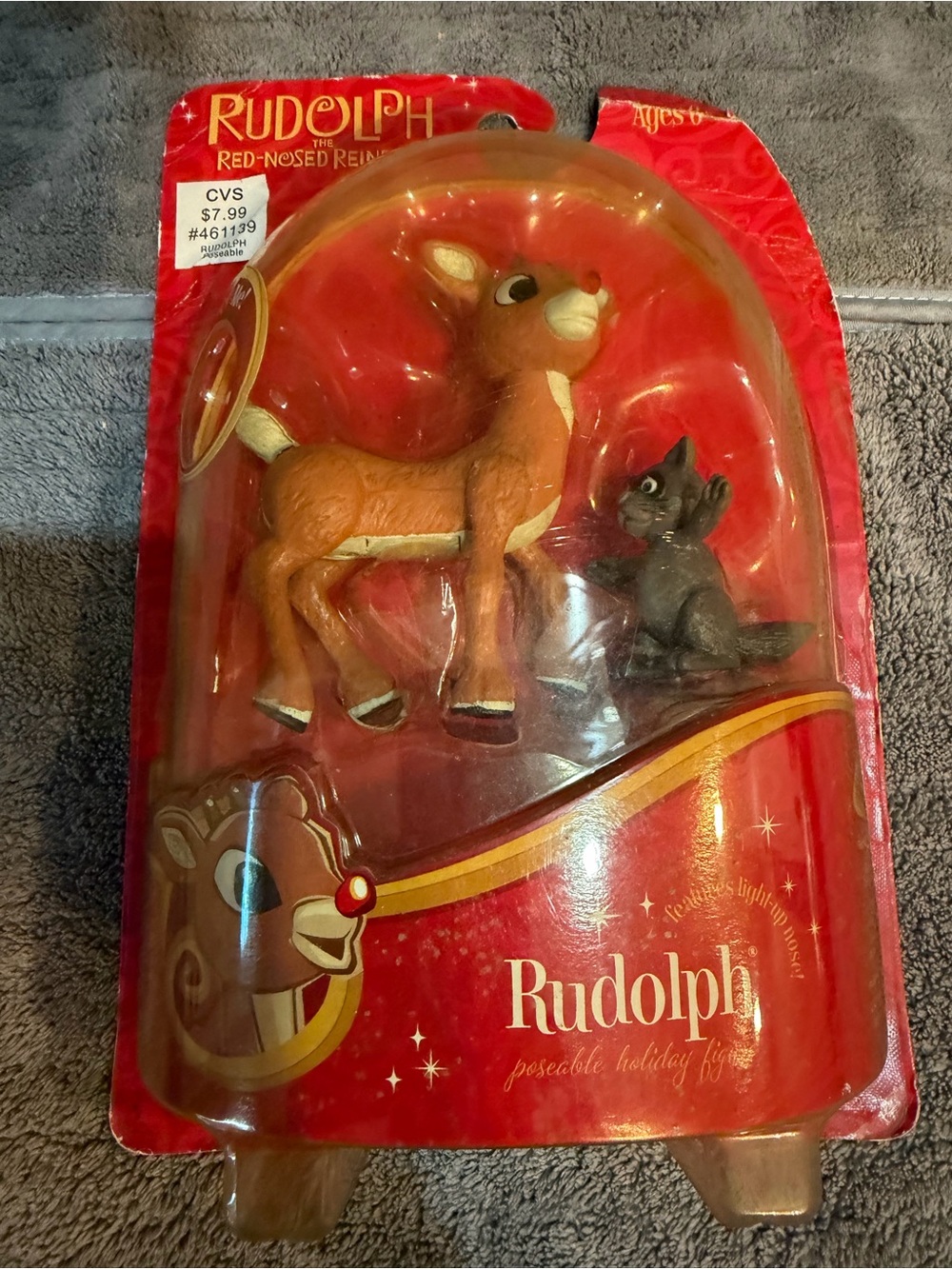 2008 Rudolph The Red Nosed Reindeer Holiday Action Figure New